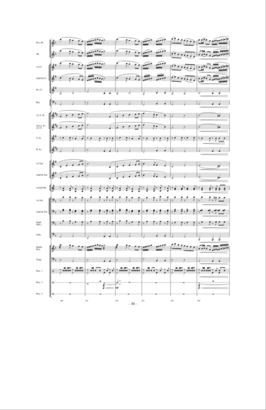 Quest of the Undaunted Knight Concert Band scores gallery preview page 29