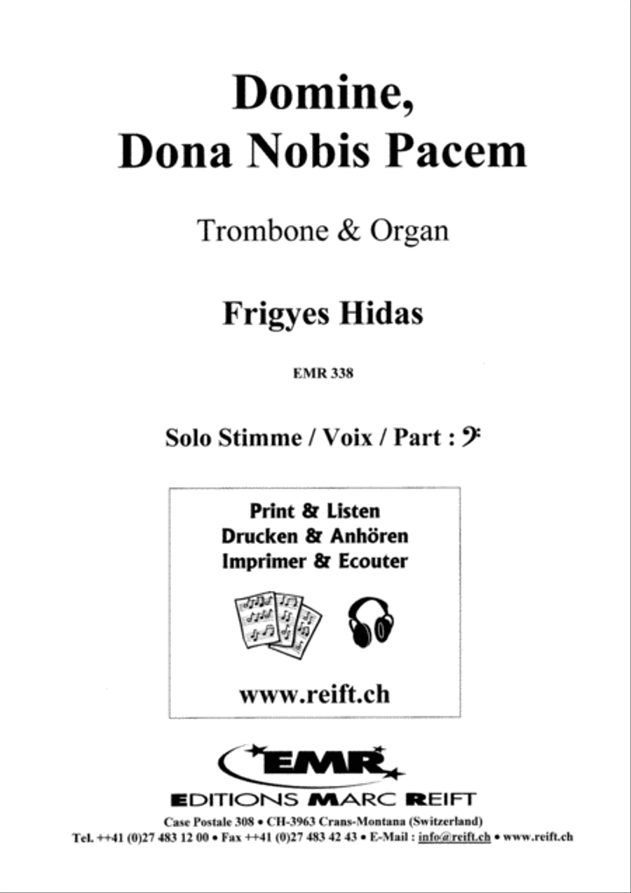 Domine, Dona Nobis Pacem Trombone scores gallery preview page 2