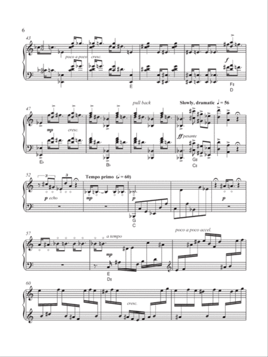 Four Etudes for Solo Harp Harp scores gallery preview page 6