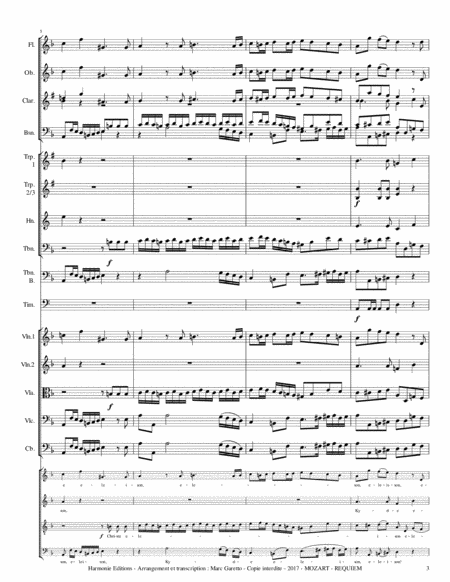 MOZART - REQUIEM K. 626 - Kyrie - Full Orchestra - SCORE & PARTS image number null