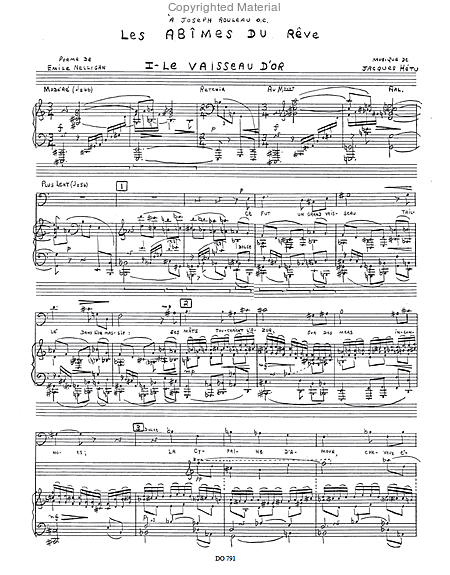 Les abimes du reve, opus 36 reduction de piano