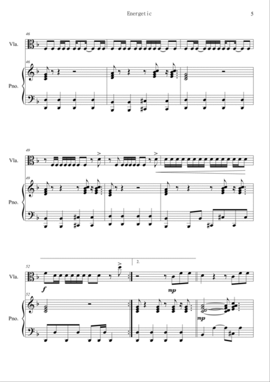 Energetic Energetic Viola scores gallery preview page 5
