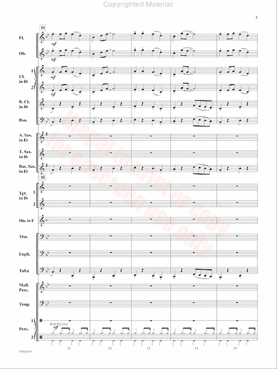 Swingin' Santa Concert Band scores gallery preview page 6
