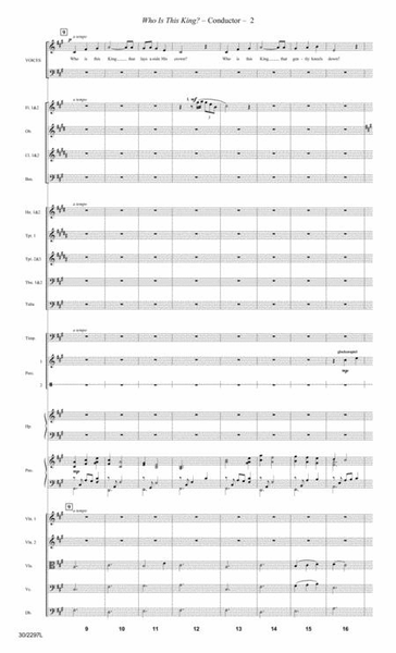 Who Is This King? - Orchestral Score and Parts