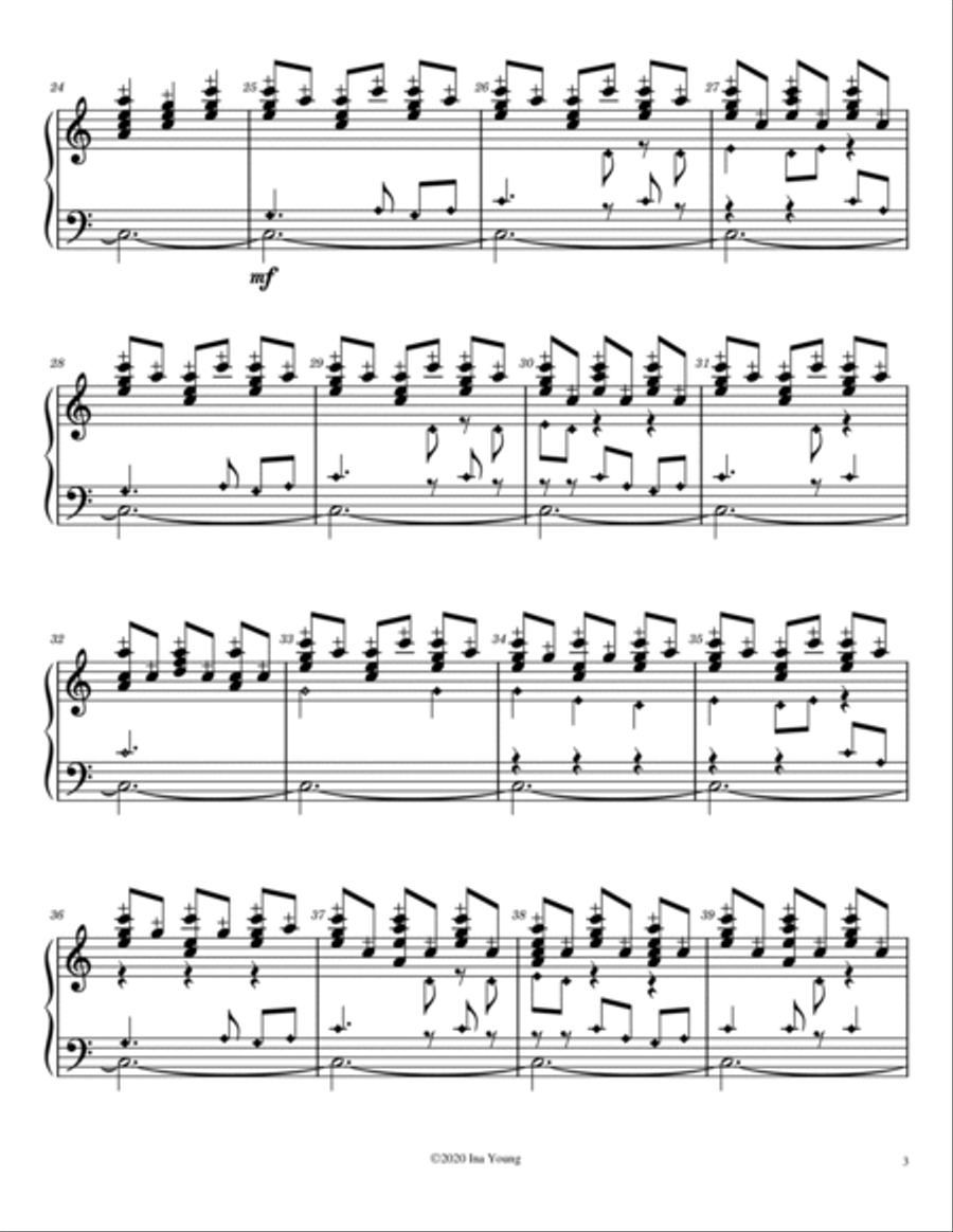 Arirang for Handbells Handbell Choir scores gallery preview page 3