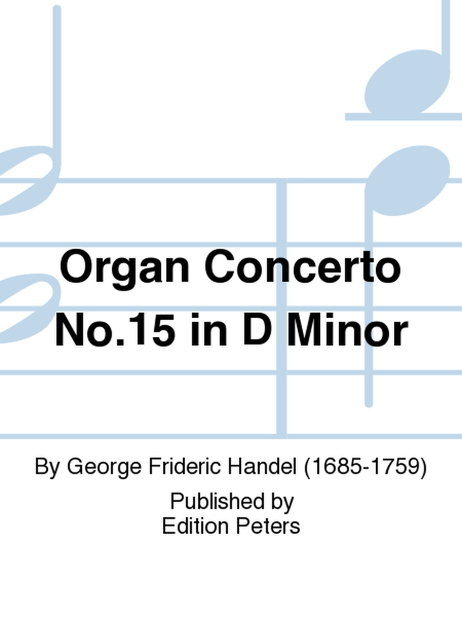Organ Concerto No. 15 in D minor