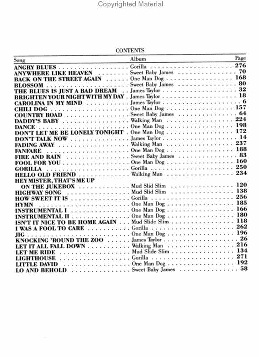 James Taylor Complete - Volume 1