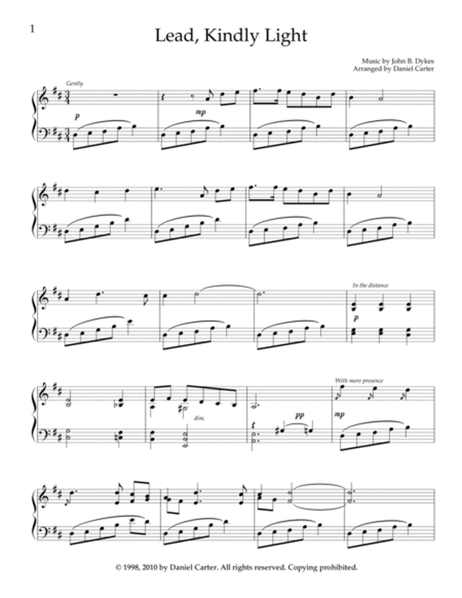 Two Hymn Preludes—Intermediate Piano Solo image number null