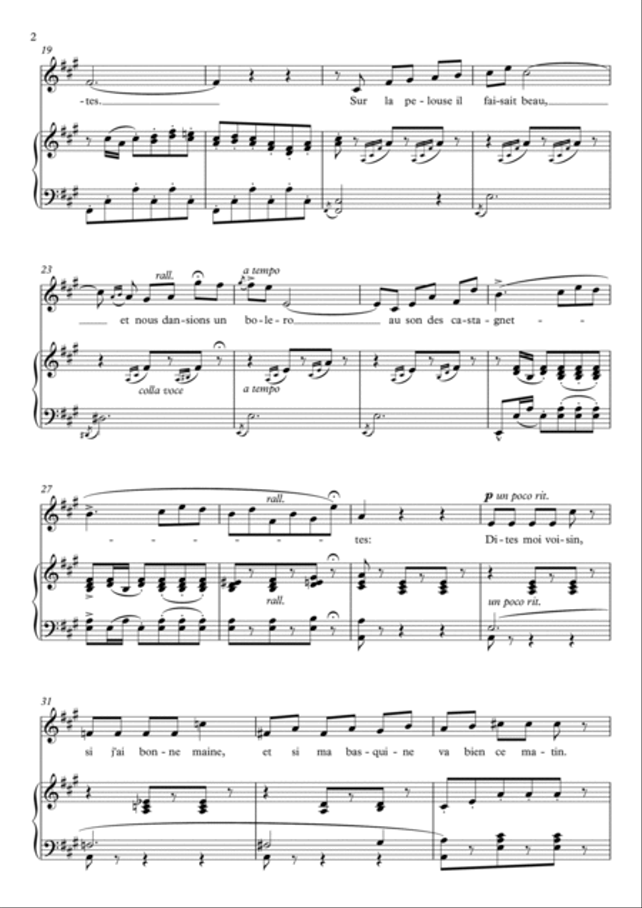 Les filles de Cadix (F# Minor) Soprano Voice scores gallery preview page 3