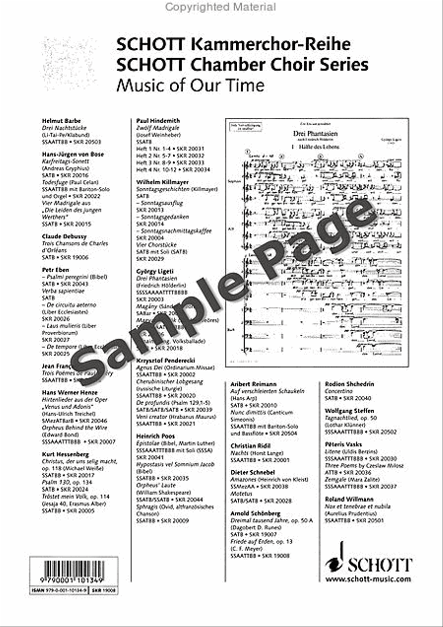 Friede auf Erden, Op. 13 Divisi scores gallery preview page 33