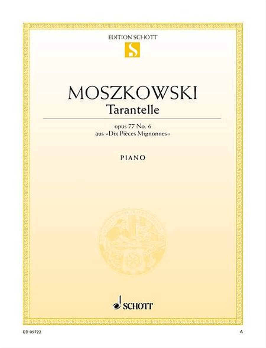 Dix Pièces Mignonnes No. 6, “Tarantella,” Op. 77 Piano Solo scores gallery preview page 1