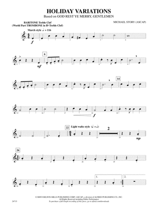 Holiday Variations (Based on "God Rest Ye Merry, Gentlemen"): Baritone T.C.
