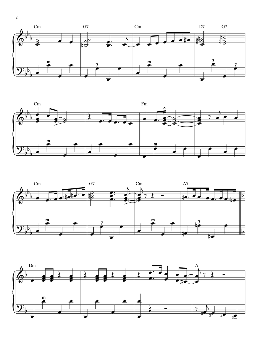 Midnight In Moscow Piano scores gallery preview page 2