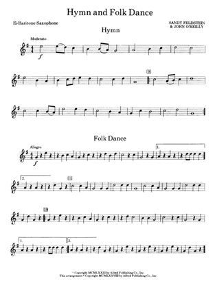 Hymn and Folk Dance: E-flat Baritone Saxophone
