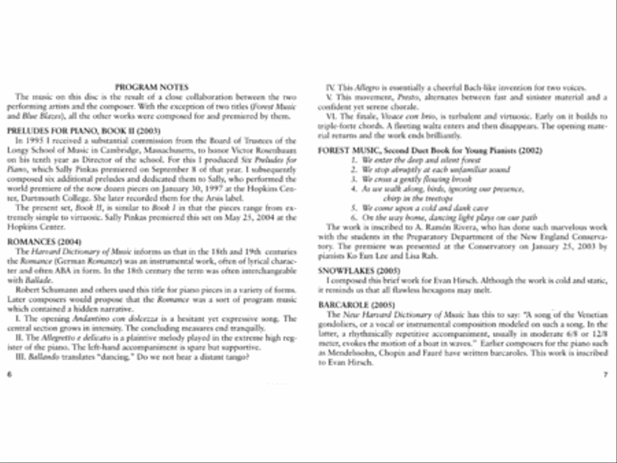 Daniel Pinkham: Piano Music, Volume II Piano scores gallery preview page 5