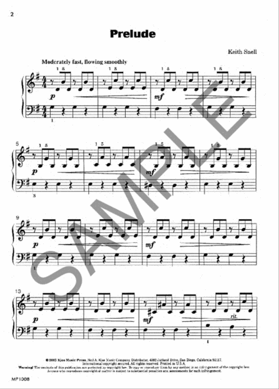 Prelude and Gigue Piano Method scores gallery preview page 2