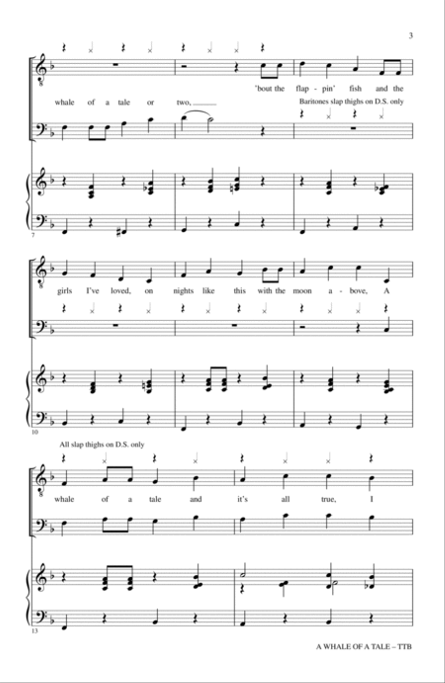 A Whale Of A Tale (from 20,000 Leagues Under The Sea) (arr. John Leavitt) TTBB scores gallery preview page 2