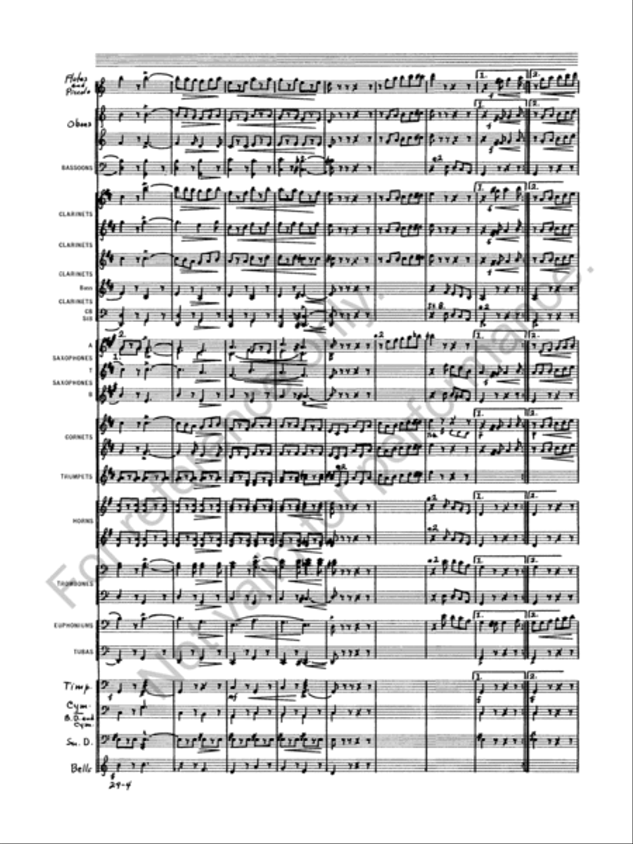 Semper Fidelis Concert Band scores gallery preview page 6