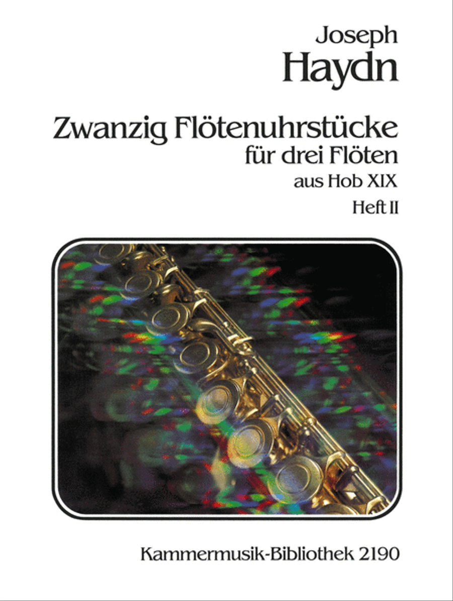 20 Pieces for Musical Clock from Hob XIX Flute scores gallery preview page 1
