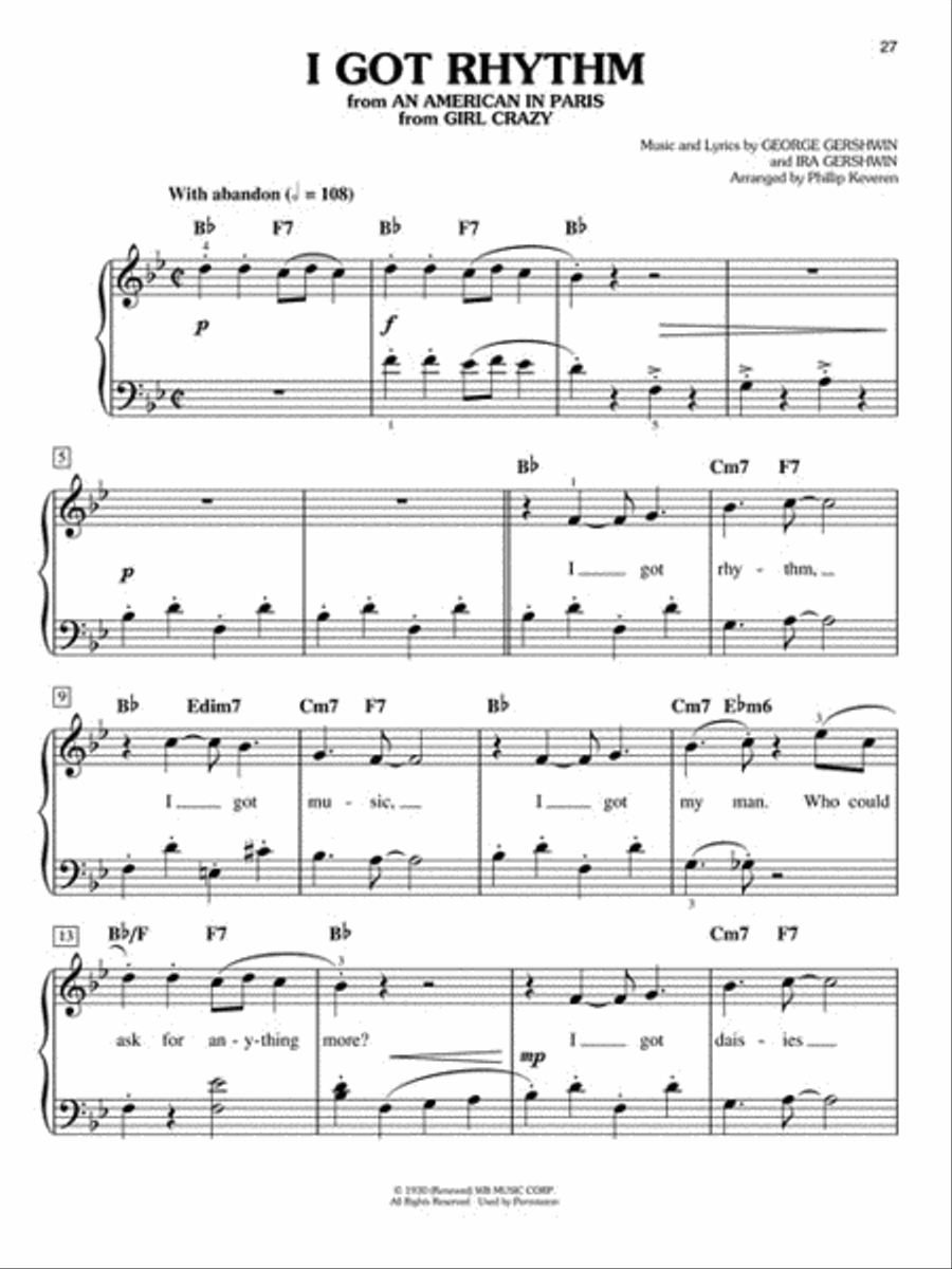 <br>Sheet music extract