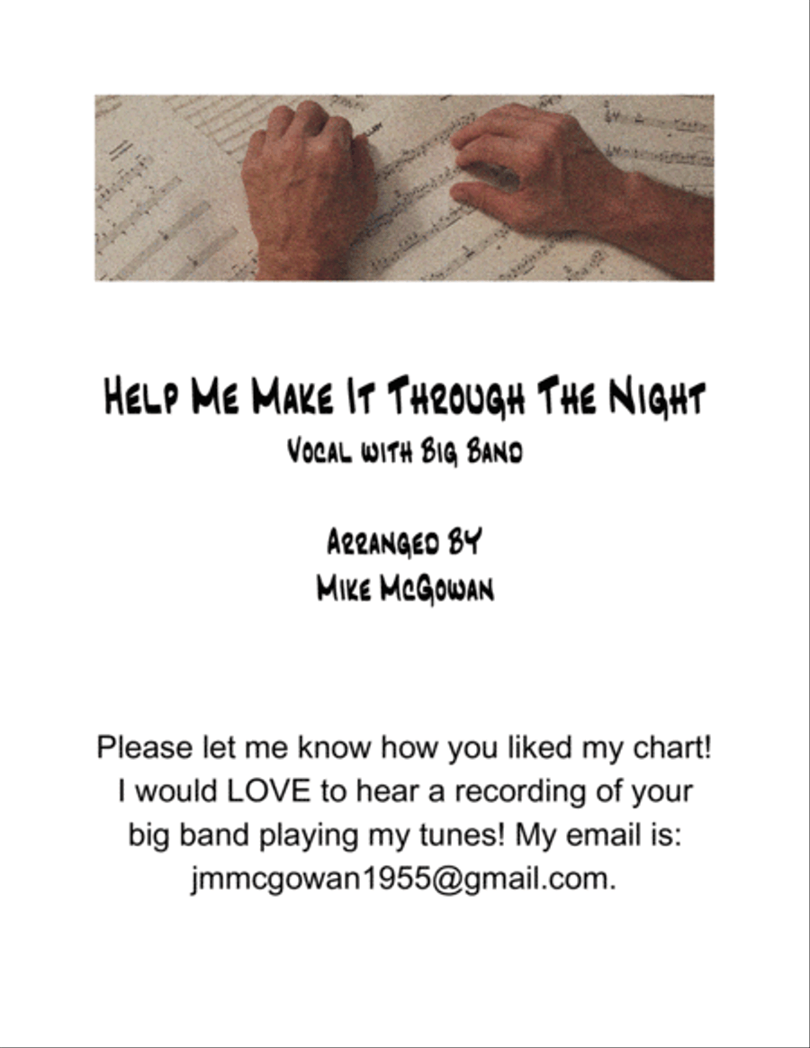 Help Me Make It Through The Night Jazz Ensemble scores gallery preview page 1