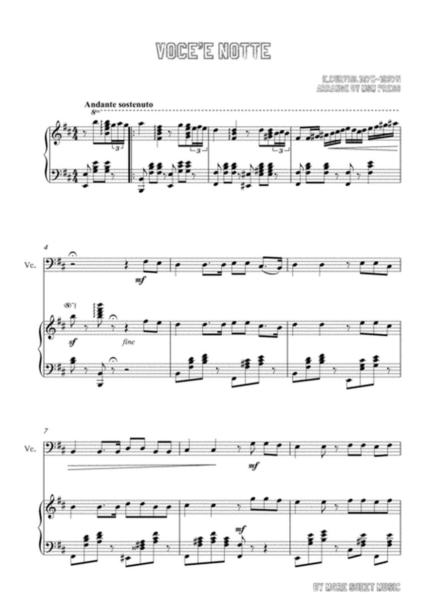 Curtis-Voce'e notte,for Cello and Piano image number null