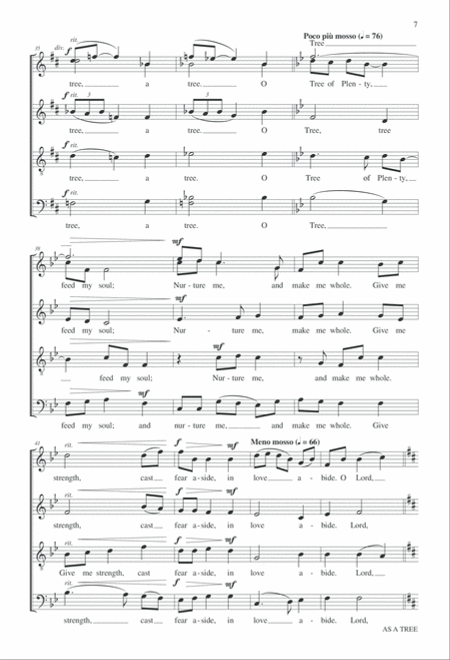 As A Tree As A Tree 4-Part scores gallery preview page 8