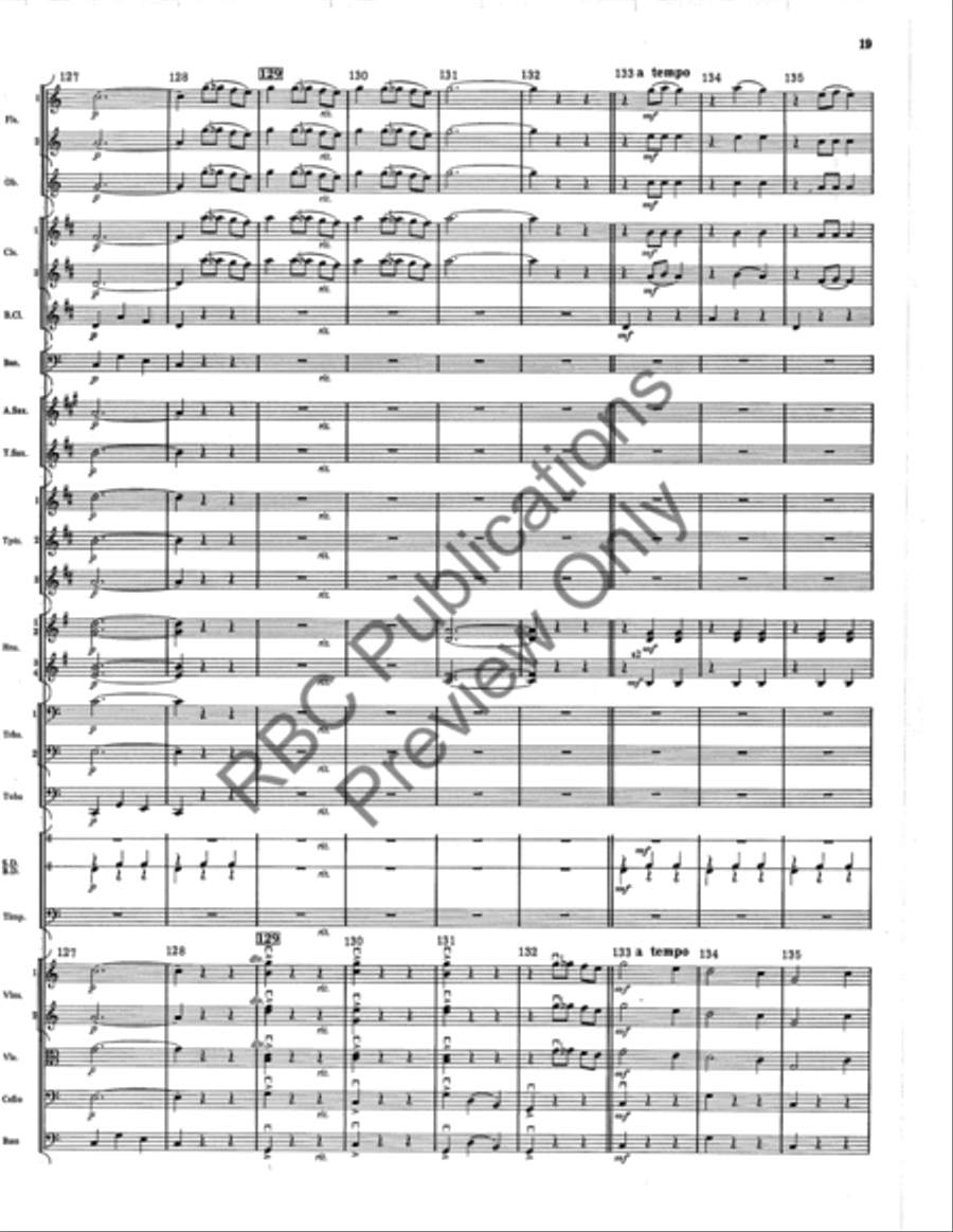 Italian Folk Fantasy (Score) Full Orchestra scores gallery preview page 19