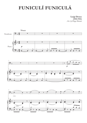 Book cover for Funiculì Funiculà for Trombone and Piano