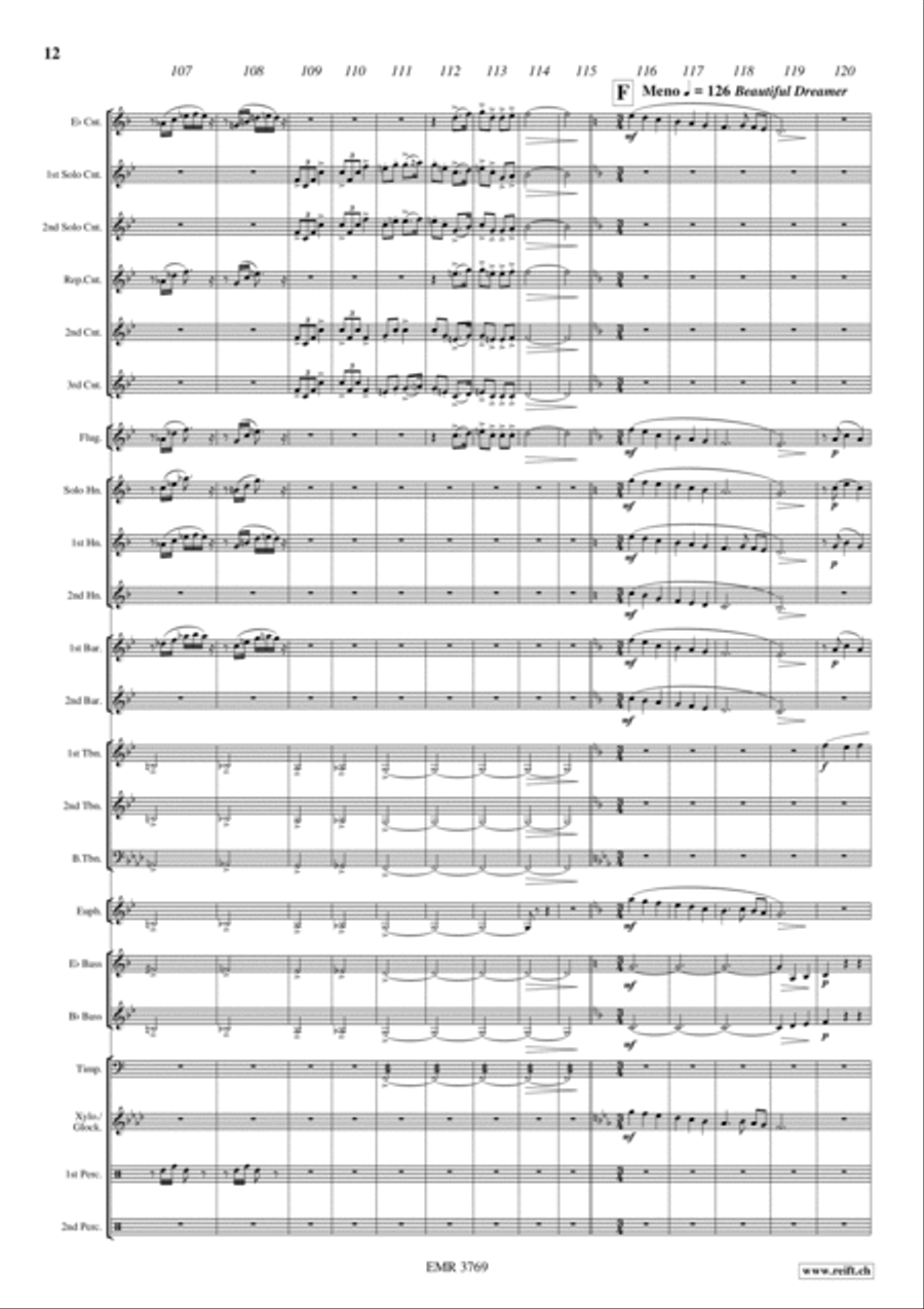 Stephen Foster Medley Stephen Foster Medley Brass Band scores gallery preview page 13