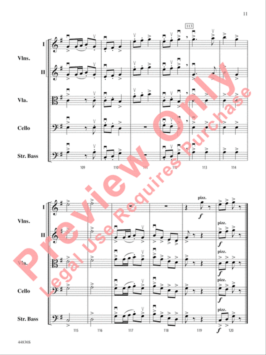 Appalachian Celebration String Orchestra scores gallery preview page 12