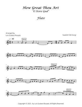 How Great Thou Art (O Store Gud) - Flute