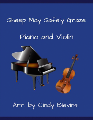 Book cover for Sheep May Safely Graze, for Piano and Violin