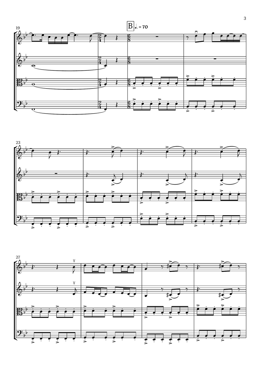 Beautiful Things String Quartet scores gallery preview page 3