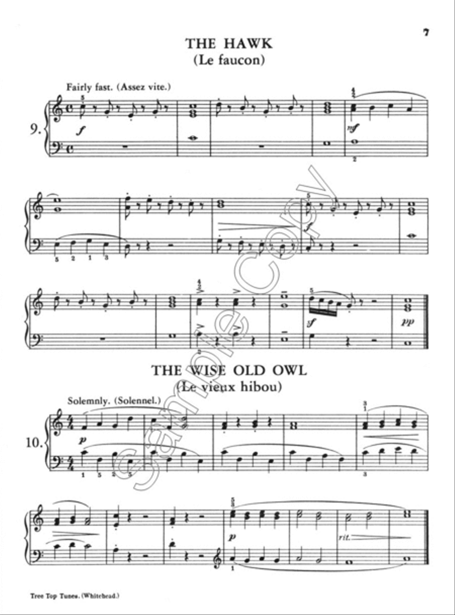 Tree Top Tunes Easy Piano scores gallery preview page 3