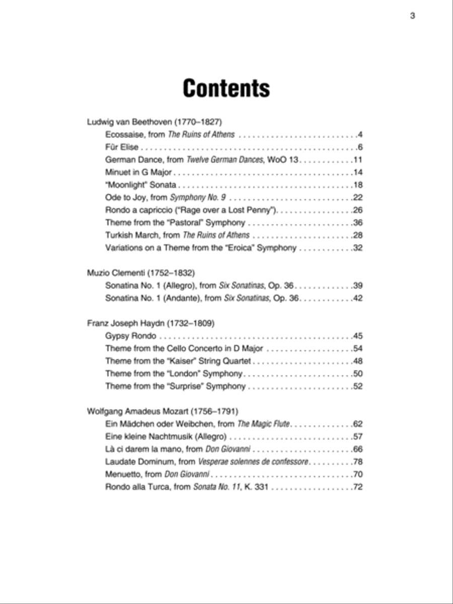 Simply Classical Simply Classical Easy Piano scores gallery preview page 2
