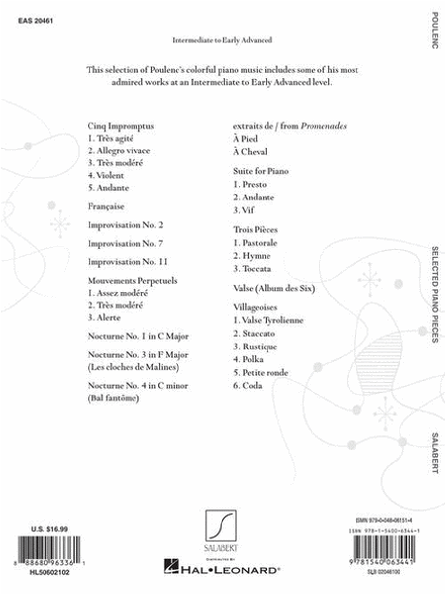 Poulenc Selected Piano Pieces Piano Solo scores gallery preview page 9