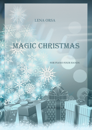 Book cover for Magic Christmas for Piano 4 Hands