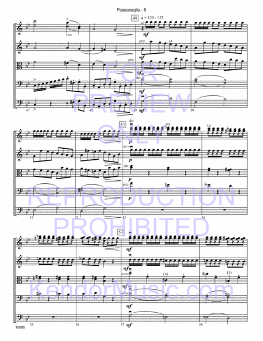 Passacaglia String Orchestra scores gallery preview page 6