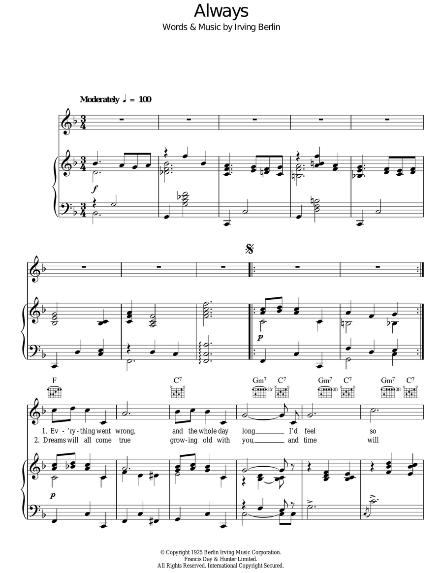 Always Guitar scores gallery preview page 1