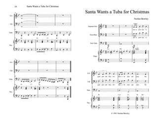 Santa Wants A Tuba For Christmas - Choir