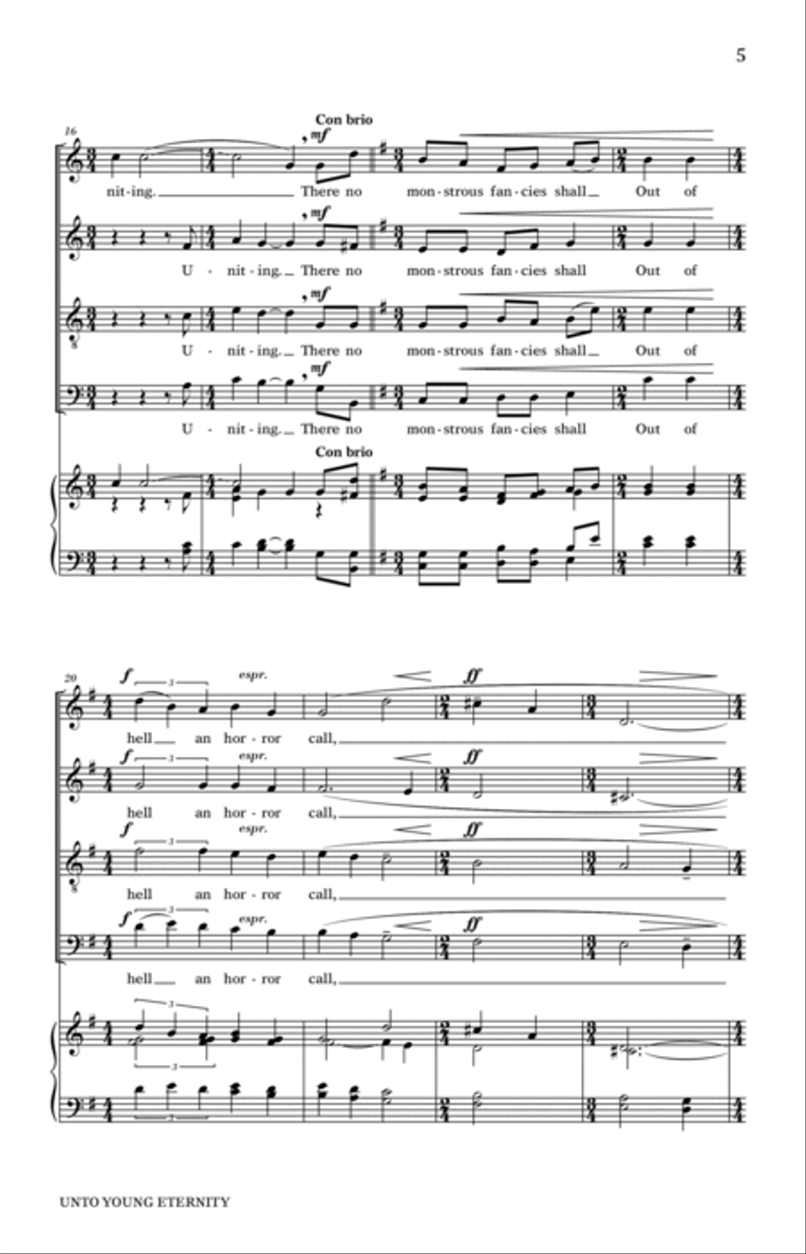 Unto Young Eternity 4-Part scores gallery preview page 3