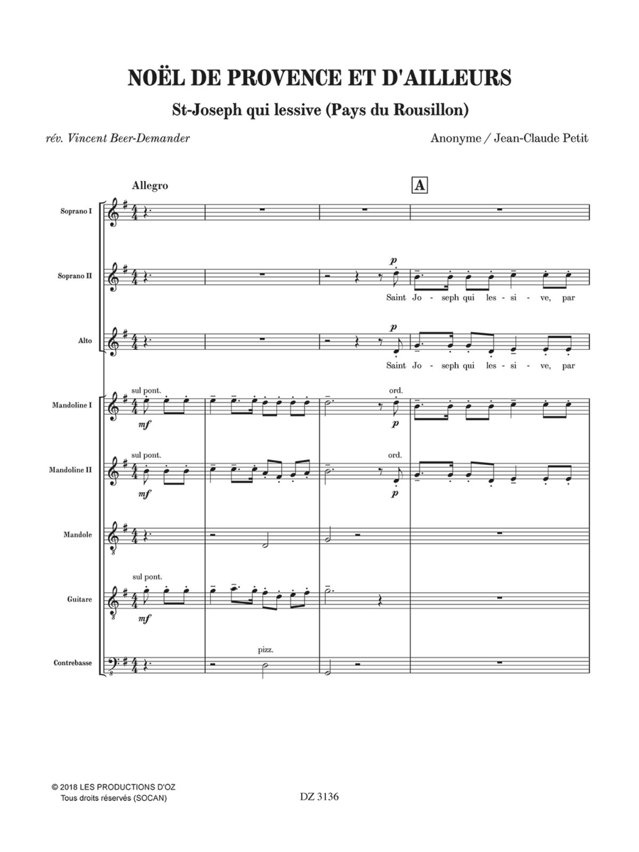 St-Joseph qui lessive (Noël de Provence et d'ailleurs) Orchestra scores gallery preview page 2