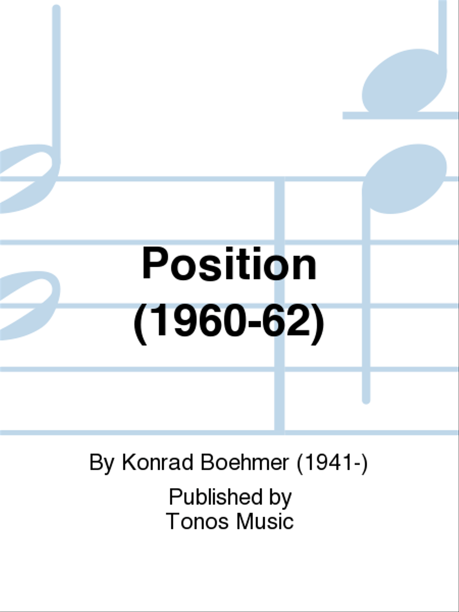 Position (1960-62) Orchestra scores gallery preview page 1
