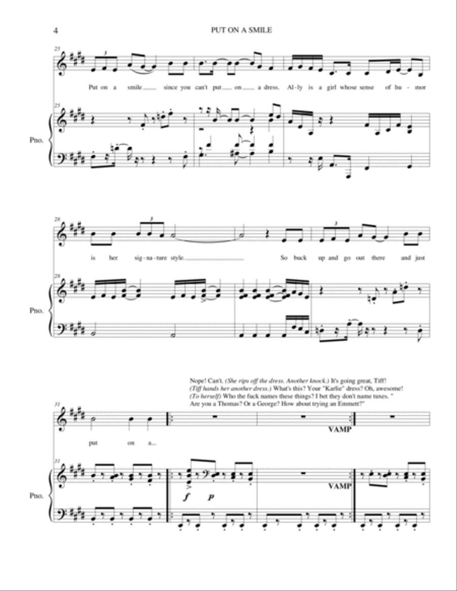 Put on a Smile Alto Voice scores gallery preview page 4