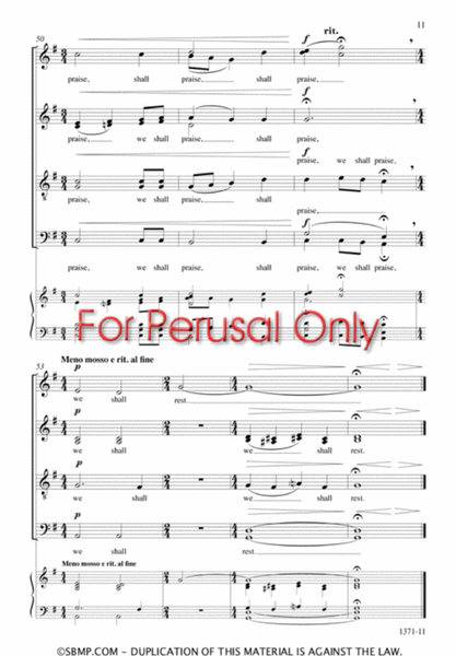 There We Shall Rest - SATB divisi Octavo image number null