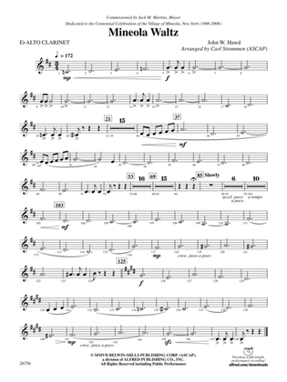 Mineola Waltz: E-flat Alto Clarinet