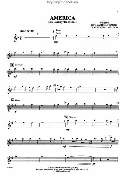 Patriotic Instrument Solos - Book & CD (Flute) by Various Flute - Sheet Music