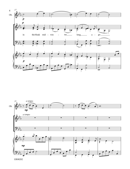 In the Bleak Midwinter - SATB with Oboe Obligato image number null