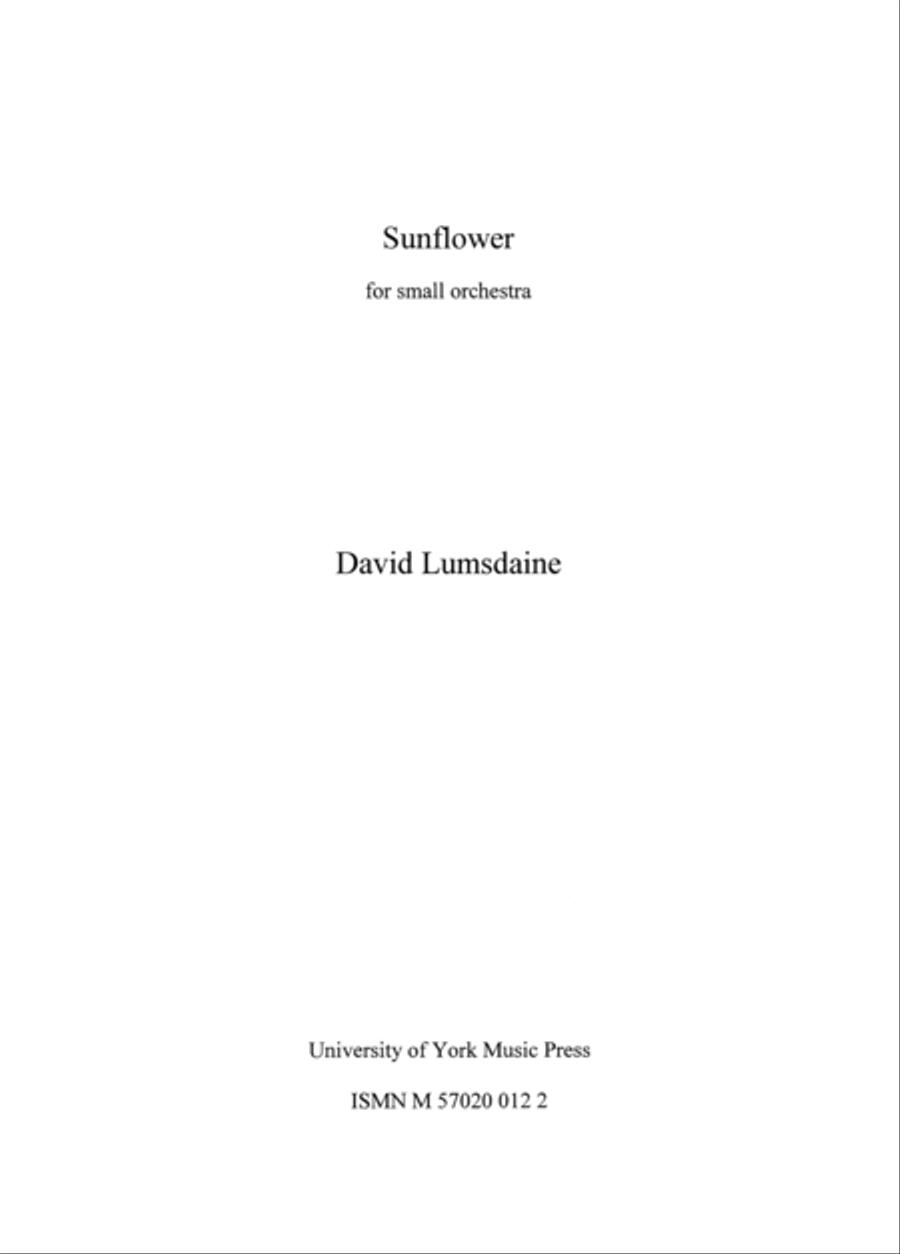 Sunflower Orchestra scores gallery preview page 1